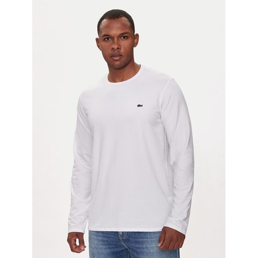 Lacoste Longsleeve TH0990 Biały Regular Fit ze sklepu MODIVO w kategorii T-shirty męskie - zdjęcie 182639726
