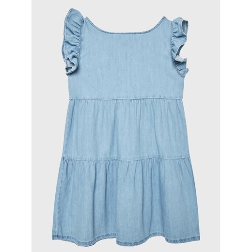 United Colors Of Benetton Sukienka codzienna 4AD6CV018 Błękitny Regular Fit United Colors Of Benetton 160 MODIVO