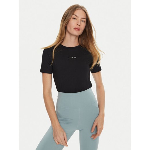 Guess T-Shirt Marika V4YI22 KCD02 Czarny Regular Fit ze sklepu MODIVO w kategorii Bluzki damskie - zdjęcie 182639857
