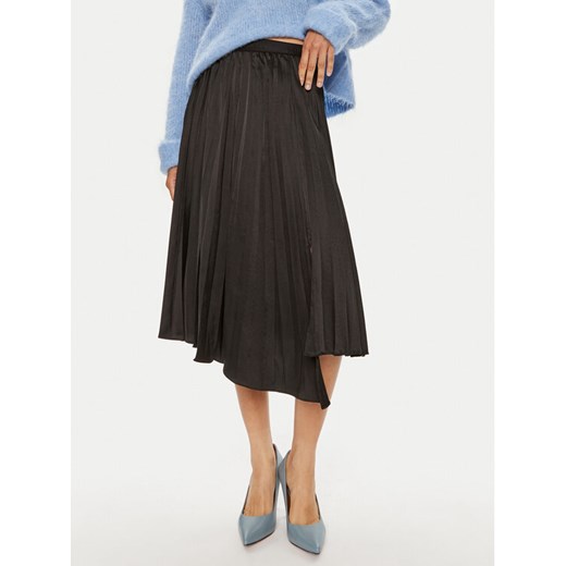 DKNY Spódnica plisowana P4ENTQBW Czarny Regular Fit ze sklepu MODIVO w kategorii Spódnice - zdjęcie 182639938