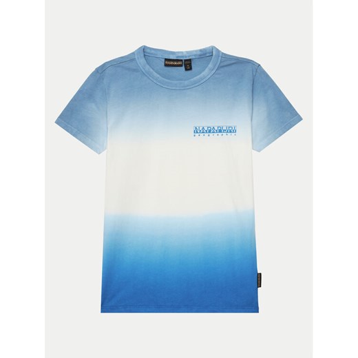 Napapijri T-Shirt S-Merse NP0A4ILFB2W1 M Niebieski Regular Fit ze sklepu MODIVO w kategorii T-shirty chłopięce - zdjęcie 182639945