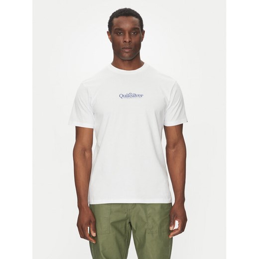 Quiksilver T-Shirt EQYZT08062 Biały Regular Fit ze sklepu MODIVO w kategorii T-shirty męskie - zdjęcie 182639978