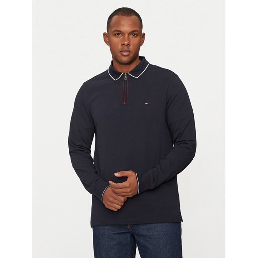 Tommy Hilfiger Sweter MW0MW33168 Granatowy Regular Fit ze sklepu MODIVO w kategorii Swetry męskie - zdjęcie 182639988