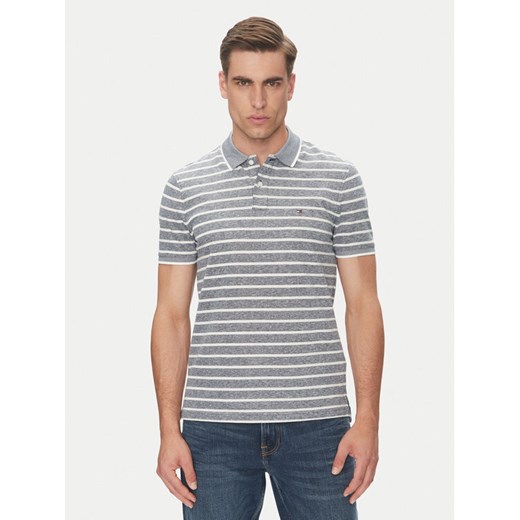 Tommy Hilfiger Polo MW0MW33140 Niebieski Regular Fit ze sklepu MODIVO w kategorii T-shirty męskie - zdjęcie 182640029