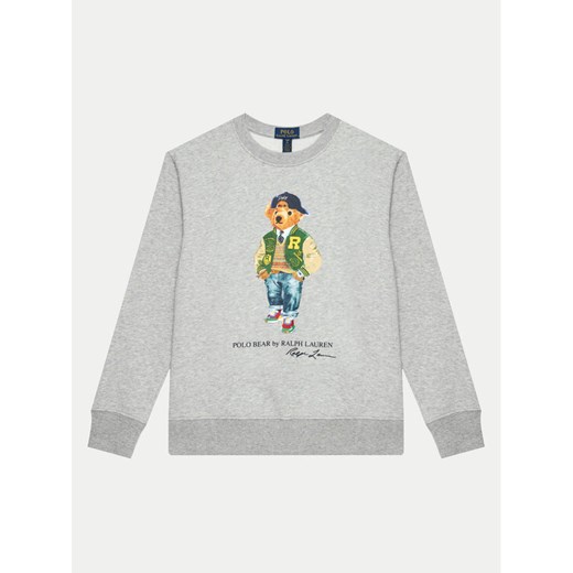 Polo Ralph Lauren Bluza 323960439003 Szary Regular Fit ze sklepu MODIVO w kategorii Bluzy chłopięce - zdjęcie 182640107