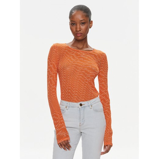 Pinko Bluzka Berlino 100639 A1A0 Pomarańczowy Regular Fit ze sklepu MODIVO w kategorii Bluzki damskie - zdjęcie 182640189
