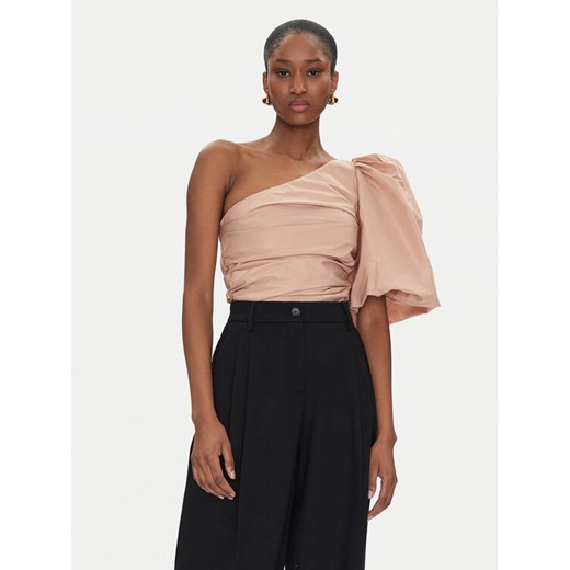 PINKO Bluzka Magnanina 104826 Y3LE Beżowy Regular Fit ze sklepu MODIVO w kategorii Bluzki damskie - zdjęcie 182640206