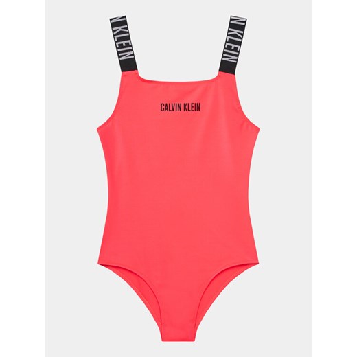 Calvin Klein Swimwear Strój kąpielowy KY0KY00086 Czerwony ze sklepu MODIVO w kategorii Stroje kąpielowe - zdjęcie 182640209