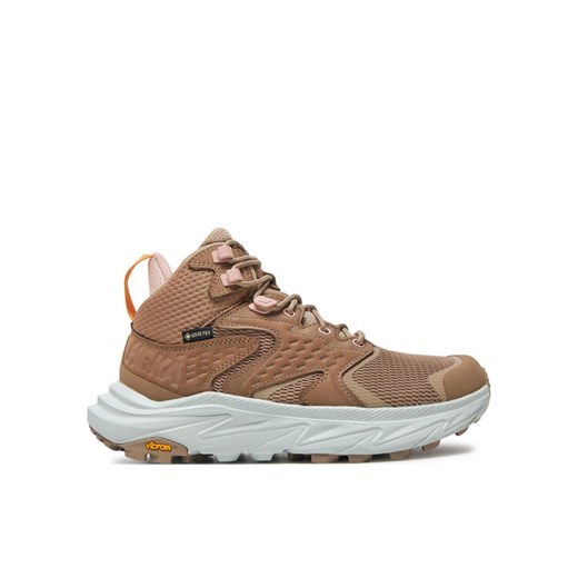 Hoka Trekkingi Anacapa 2 Mid GTX GORE-TEX 1142831 Brązowy ze sklepu MODIVO w kategorii Buty trekkingowe damskie - zdjęcie 182640235