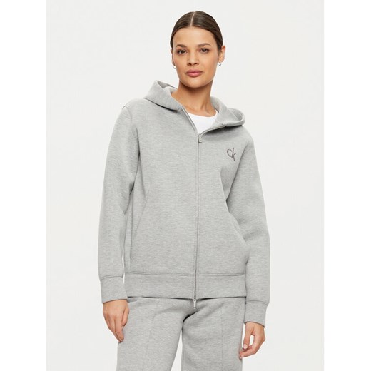 Calvin Klein Bluza K20K208087 Szary Relaxed Fit ze sklepu MODIVO w kategorii Bluzy damskie - zdjęcie 182640306