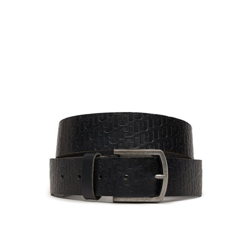Jack&Jones Pasek Męski Monogram 12242937 Czarny ze sklepu MODIVO w kategorii Paski męskie - zdjęcie 182640368