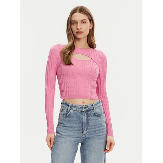 ONLY Sweter Meddi 15339582 Różowy Cropped Fit ze sklepu MODIVO w kategorii Swetry damskie - zdjęcie 182640376