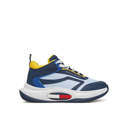 Tommy Hilfiger Sneakersy Low Cut Lace-Up T3B9-33884-1695 Granatowy ze sklepu MODIVO w kategorii Buty sportowe dziecięce - zdjęcie 182640429
