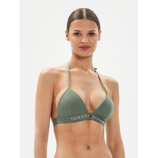 Tommy Hilfiger Góra od bikini UW0UW04109 Zielony ze sklepu MODIVO w kategorii Stroje kąpielowe - zdjęcie 182640455