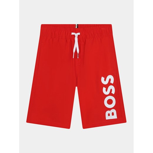 Boss Szorty kąpielowe J50662 S Czerwony Regular Fit ze sklepu MODIVO w kategorii Kąpielówki chłopięce - zdjęcie 182640468