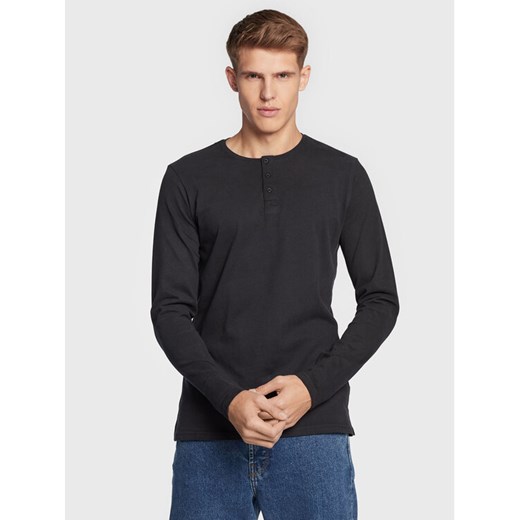 Solid Longsleeve 21106135 Czarny Regular Fit ze sklepu MODIVO w kategorii T-shirty męskie - zdjęcie 182640485