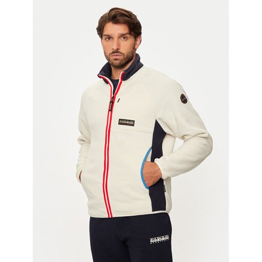Napapijri Polar T-Dolent NP0A4HZP Beżowy Regular Fit ze sklepu MODIVO w kategorii Bluzy męskie - zdjęcie 182640525