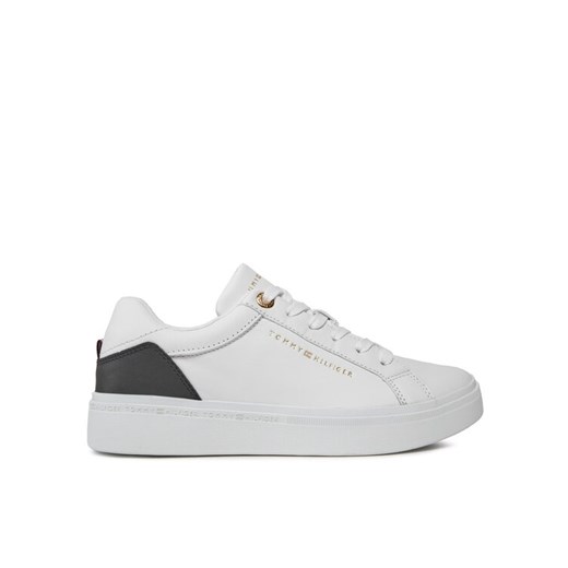 Tommy Hilfiger Sneakersy Elevated Essential Court Sneaker FW0FW07635 Biały ze sklepu MODIVO w kategorii Buty sportowe damskie - zdjęcie 182640537