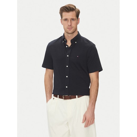 Tommy Hilfiger Koszula Performance MW0MW38663 Granatowy Regular Fit ze sklepu MODIVO w kategorii Koszule męskie - zdjęcie 182640548