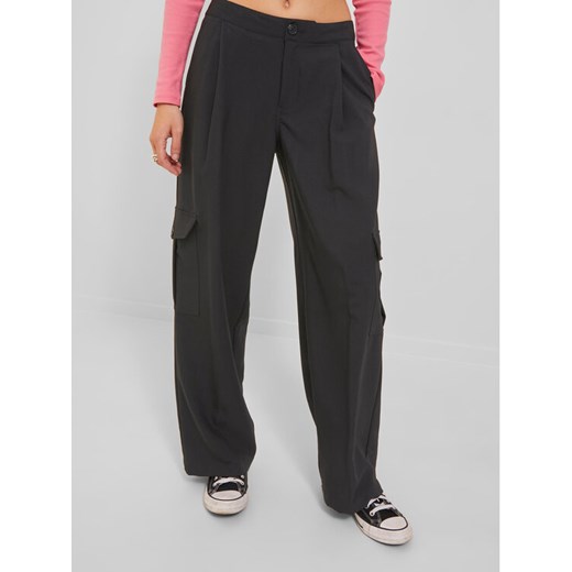 JJXX Spodnie materiałowe 12238354 Czarny Regular Fit ze sklepu MODIVO w kategorii Spodnie damskie - zdjęcie 182640559
