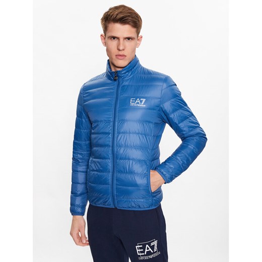 EA7 Emporio Armani Kurtka puchowa 8NPB01 PN29Z 1538 Niebieski Regular Fit ze sklepu MODIVO w kategorii Kurtki męskie - zdjęcie 182640605