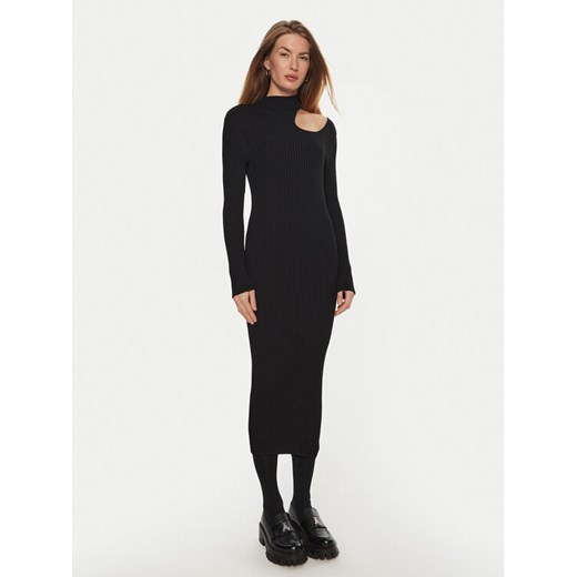 Hugo Sukienka dzianinowa Sedennie 50522537 Czarny Slim Fit ze sklepu MODIVO w kategorii Sukienki - zdjęcie 182640645