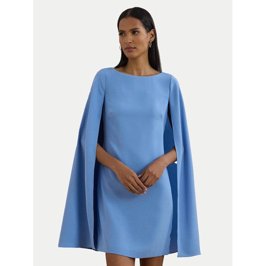 LAUREN RALPH LAUREN Sukienka koktajlowa 253855210033 Niebieski Slim Fit ze sklepu MODIVO w kategorii Sukienki - zdjęcie 182640659