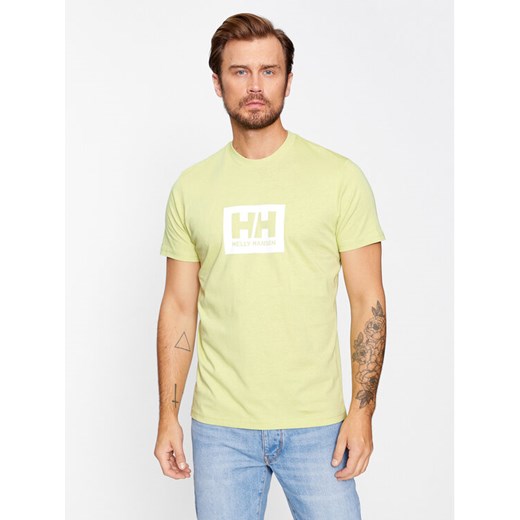 Helly Hansen T-Shirt Box 53285 Zielony Regular Fit ze sklepu MODIVO w kategorii T-shirty męskie - zdjęcie 182640665