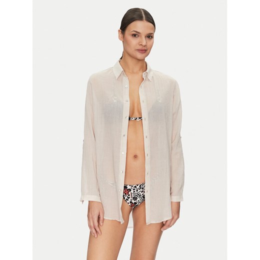 Banana Moon Koszula Gary Adilson HPP41 Beżowy Regular Fit ze sklepu MODIVO w kategorii Koszule damskie - zdjęcie 182640698