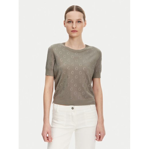 Guess Sweter W5GR05 Z3D60 Brązowy Regular Fit ze sklepu MODIVO w kategorii Swetry damskie - zdjęcie 182640746