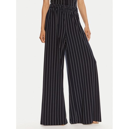 NORMA KAMALI Spodnie materiałowe KK1247PL212642 Granatowy Relaxed Fit ze sklepu MODIVO w kategorii Spodnie damskie - zdjęcie 182640769