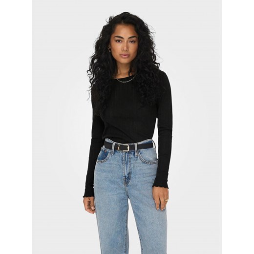 ONLY Bluzka Carlotta 15291987 Czarny Regular Fit ze sklepu MODIVO w kategorii Bluzki damskie - zdjęcie 182640777