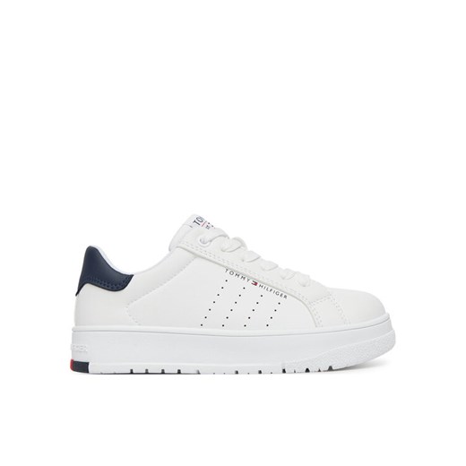 Tommy Hilfiger Sneakersy Low Cut Lace-Up Sneaker T3X9-33856-1355 M Biały ze sklepu MODIVO w kategorii Buty sportowe dziecięce - zdjęcie 182640786