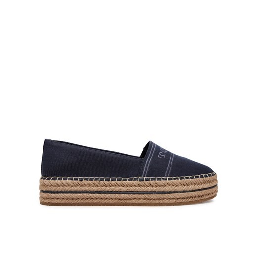 Tommy Hilfiger Espadryle Denim Platform Espadrille FW0FW08543 Granatowy ze sklepu MODIVO w kategorii Espadryle damskie - zdjęcie 182640825
