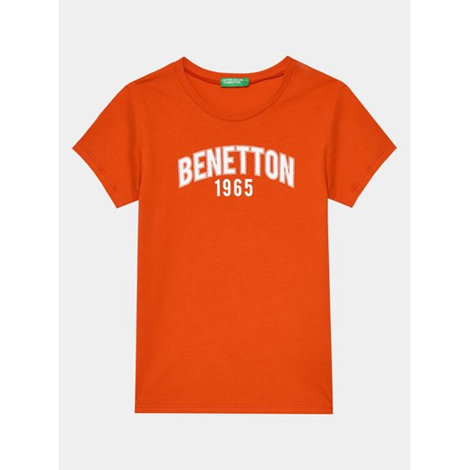 United Colors Of Benetton T-Shirt 3096C10H9 Czerwony Regular Fit ze sklepu MODIVO w kategorii T-shirty chłopięce - zdjęcie 182640865