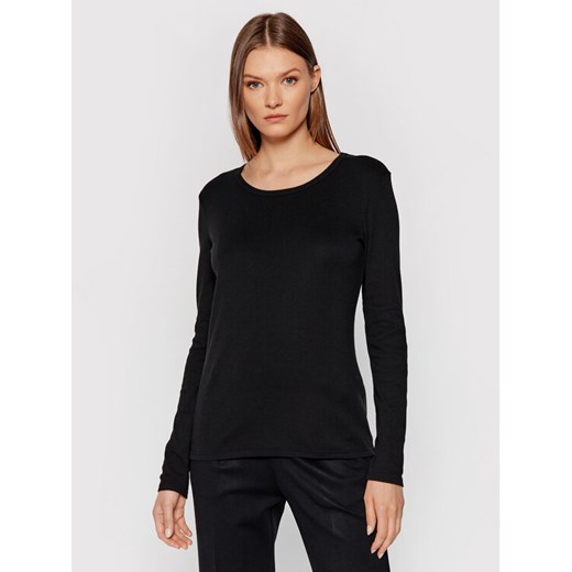 United Colors Of Benetton Bluzka 3GA2E16F9 Czarny Regular Fit ze sklepu MODIVO w kategorii Bluzki damskie - zdjęcie 182640888
