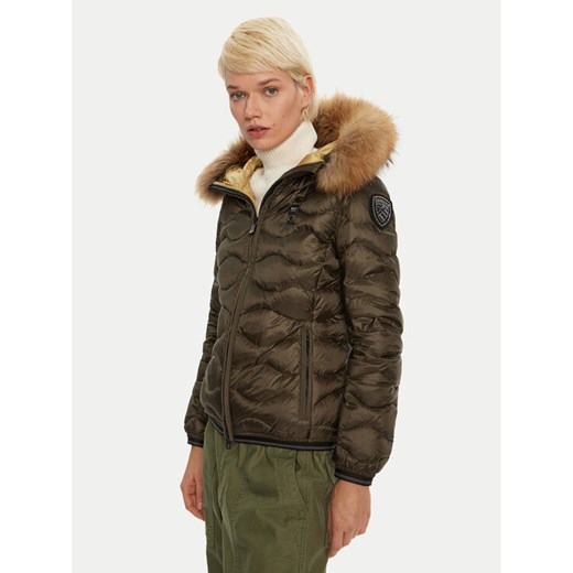 Blauer Kurtka puchowa 24WBLDC03048 Zielony Regular Fit ze sklepu MODIVO w kategorii Kurtki damskie - zdjęcie 182640906