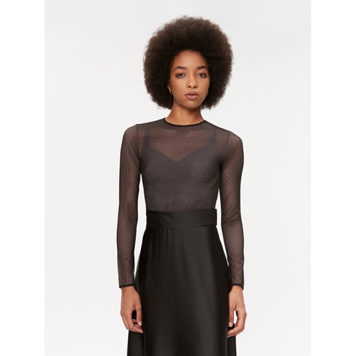 TWINSET Body 232TT2480 Czarny Slim Fit ze sklepu MODIVO w kategorii Bluzki damskie - zdjęcie 182640915