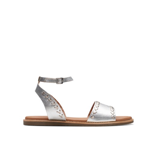 Clarks Sandały Maritime May 26176293 Srebrny ze sklepu MODIVO w kategorii Sandały damskie - zdjęcie 182641038