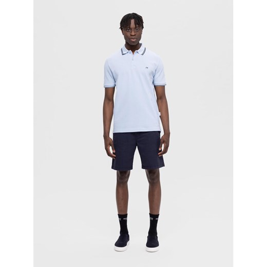 Selected Homme Polo 16087840 Błękitny Regular Fit ze sklepu MODIVO w kategorii T-shirty męskie - zdjęcie 182641049