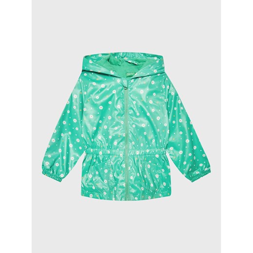 United Colors Of Benetton Kurtka przeciwdeszczowa 2KHDGN019 Zielony Regular Fit ze sklepu MODIVO w kategorii Kombinezony i kurtki - zdjęcie 182641065