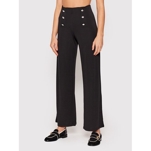 Lauren Ralph Lauren Spodnie materiałowe 200807573002 Czarny Wide Leg ze sklepu MODIVO w kategorii Spodnie damskie - zdjęcie 182641099