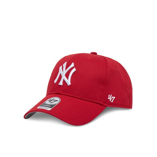 47 Brand Czapka z daszkiem MLB New York Yankees Raised Basic '47 MVP B-RAC17CTP Czerwony ze sklepu MODIVO w kategorii Czapki dziecięce - zdjęcie 182641108