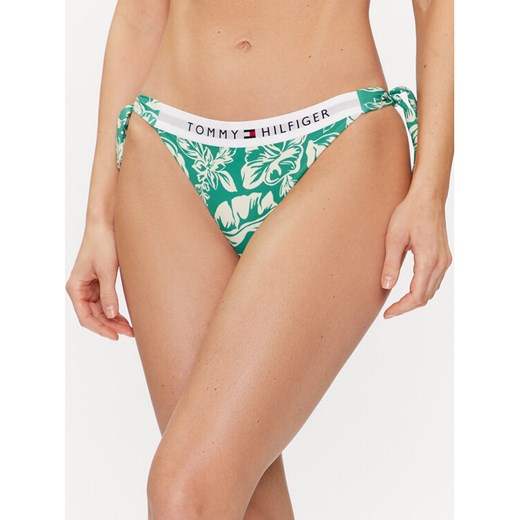 Tommy Hilfiger Dół od bikini UW0UW05366 Zielony ze sklepu MODIVO w kategorii Stroje kąpielowe - zdjęcie 182641109