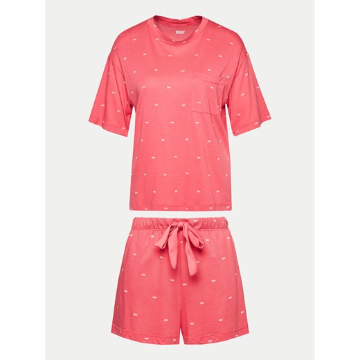 DKNY Piżama YI80010 Różowy Regular Fit ze sklepu MODIVO w kategorii Piżamy damskie - zdjęcie 182641128