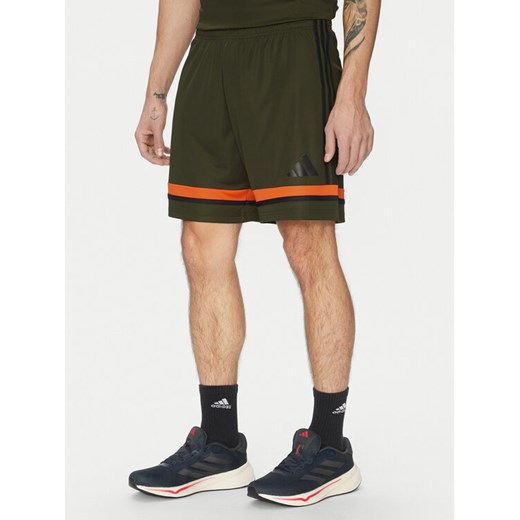 adidas Szorty sportowe Squadra 25 JN7855 Zielony Regular Fit ze sklepu MODIVO w kategorii Spodenki męskie - zdjęcie 182641159