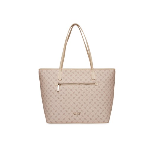Nine West Torebka JH6389-NW Beżowy ze sklepu MODIVO w kategorii Torby Shopper bag - zdjęcie 182641189
