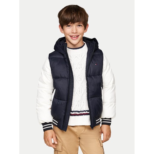 Tommy Hilfiger Kurtka puchowa KB0KB09465 M Granatowy Regular Fit ze sklepu MODIVO w kategorii Kurtki chłopięce - zdjęcie 182641208