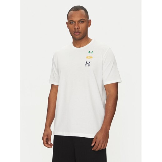 Under Armour T-Shirt EVOL Logo 1390165 Biały Regular Fit ze sklepu MODIVO w kategorii T-shirty męskie - zdjęcie 182641275