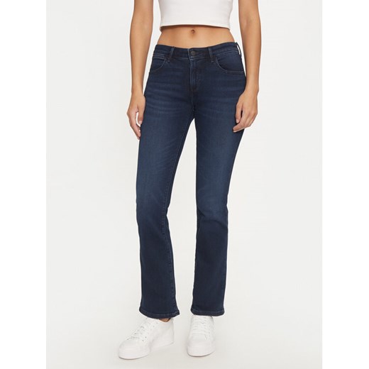 Wrangler Jeansy 112342797 Granatowy Bootcut Fit ze sklepu MODIVO w kategorii Jeansy damskie - zdjęcie 182641329